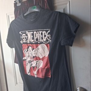 Ripple Junction Black One Piece Logo Tee/shorts 2 Pc